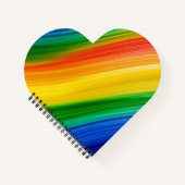Carnet Arc-en-ciel vibrant de couleurs (Devant)
