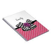 Carnet Arc et nom roses mignons de Chevron de rose de (Côté Droit)