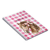 Carnet Arc pour cheval à rayures roses (Côté Droit)