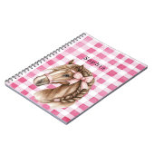 Carnet Arc pour cheval à rayures roses (Côté gauche)