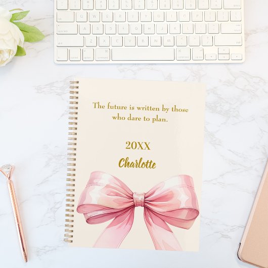 Carnet Arc rose beige crème citation inspirante