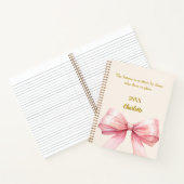 Carnet Arc rose beige crème citation inspirante (Intérieur)