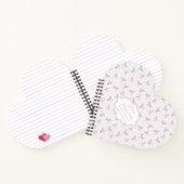 Carnet Arc rose Frilly Coquette coeur personnalisé (Intérieur)