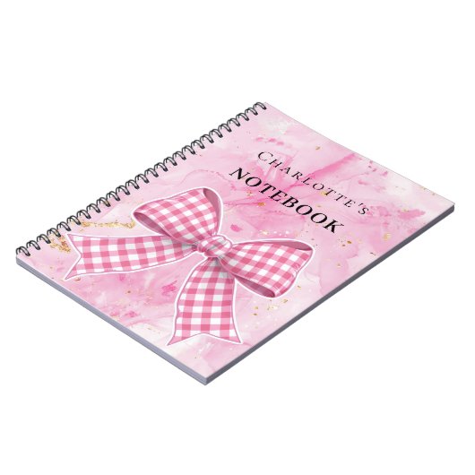 Carnet Arc rose or (Côté gauche)