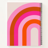 Carnet Arche arc-en-ciel rose et orange (Dos)