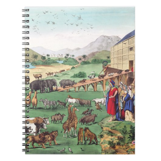Carnet Arche de Noé avec des animaux (Devant)