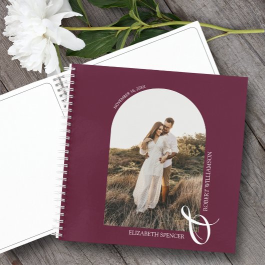 Carnet Arche photo moderne Mariage Bourgogne Spiral Guest