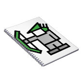 Carnet Archer en vert (Côté Droit)