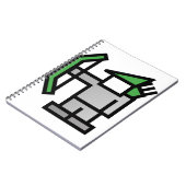 Carnet Archer en vert (Côté gauche)