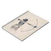 Carnet Archeresse aquarelle Silhouette (Côté gauche)