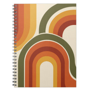 Carnet Arches Abstraits Rétro Milieu de Siècle