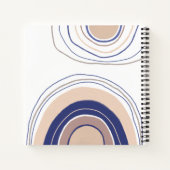 Carnet Arches Boho Abstraites - Bleu et Beige (Dos)