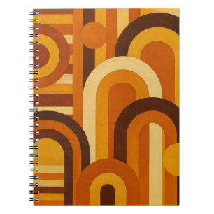Carnet Arches et taches solaires Retro MCM motif géométri