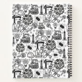 Carnet Architectural Blueprint Engineer noir et blanc (Dos)