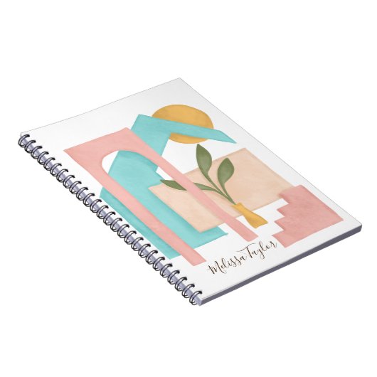 Carnet Architecture d'art Abstrait Illustration Moderne (Côté Droit)