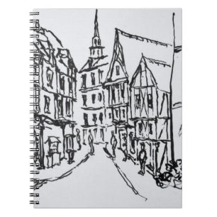 Carnet Architecture Dinan, Bretagne, France