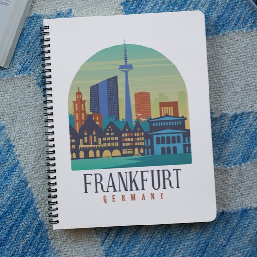 Carnet Architecture Skyline de Francfort-Allemagne