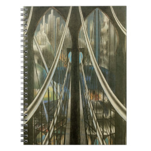 Carnet Architecture vintage de New York, pont de Brooklyn