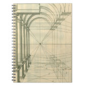 Carnet Architecture vintage, Perspective Colonnes Arches (Devant)