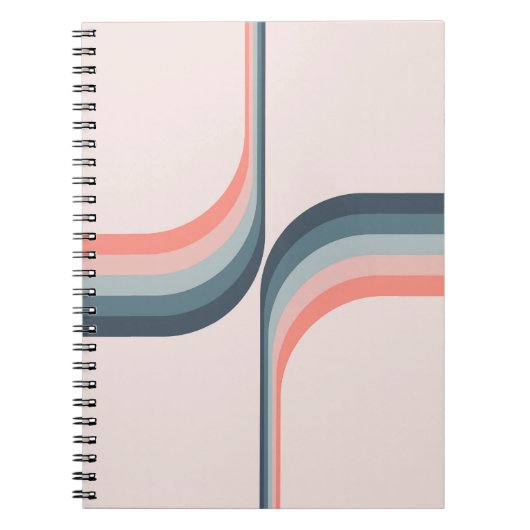 Carnet Arcs colorés de style rétro (Devant)