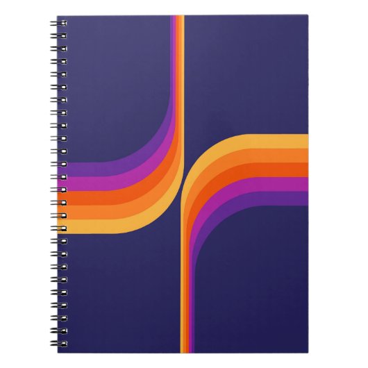 Carnet Arcs colorés de style rétro (Devant)