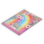 Carnet Arcs-en-ciel et fleurs d'eau douce (Côté gauche)