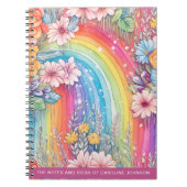 Carnet Arcs-en-ciel et fleurs d'eau douce (Devant)