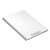 Carnet Ardoise blanche personnalisée de l'artiste (Côté Droit)