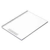 Carnet Ardoise blanche personnalisée de l'artiste (Côté gauche)