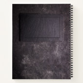 Carnet Ardoise et pierre personnalisée (Dos)