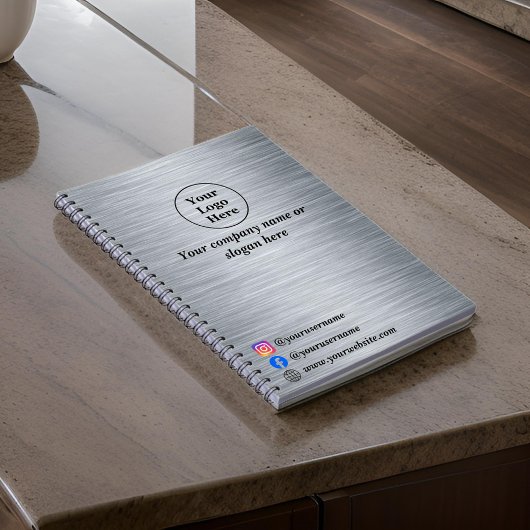 Carnet Argent métallisé élégant