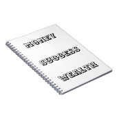 Carnet Argent Réussite richesse (Côté Droit)