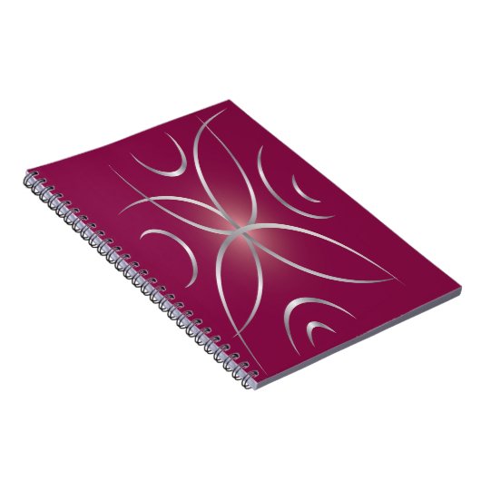 Carnet Argent sur magenta (Côté Droit)
