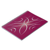 Carnet Argent sur magenta (Côté gauche)