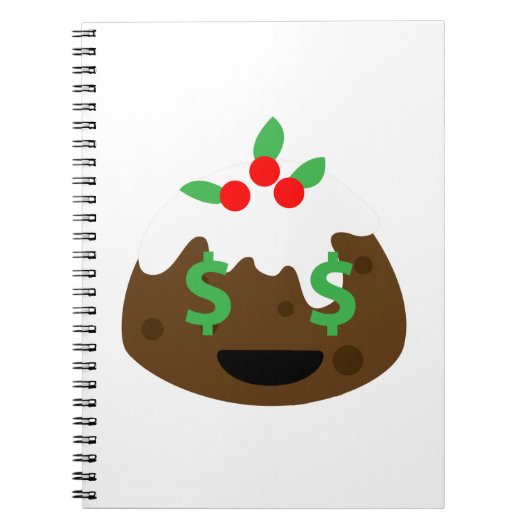 Carnet argent yeux pub de noël (Devant)