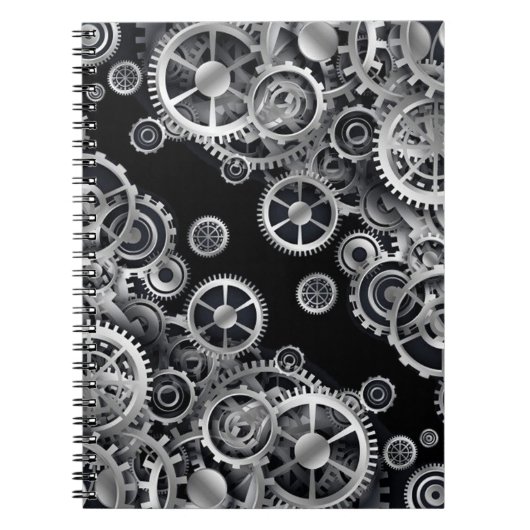 Carnet argenté de vitesses de Steampunk (Devant)