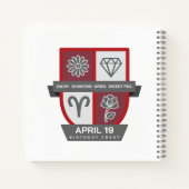 Carnet Aries Birthday Crest™ for April 1-19 (Dos)