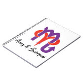 Carnet Aries et Scorpio Couples Horoscope Zodiac (Côté gauche)
