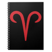 Carnet ARIES Red Astrology (Devant)