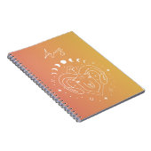 Carnet Aries zodiaque horoscope étoile signe dégradé (Côté Droit)