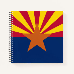Carnet Arizona Drapeau : Réglage de Star Sun, État du cui