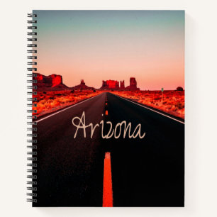 Carnet Arizona Sunset Desert Red Rocks