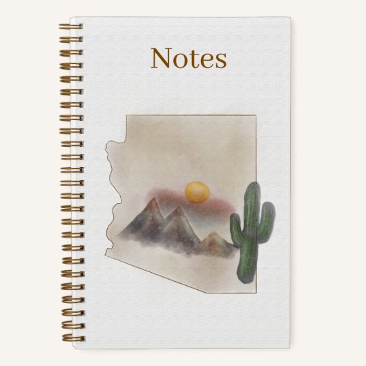 Carnet Arizona Watercolor Notebook - 5.5 x 8.5 (Recto)