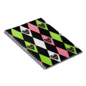 Carnet Arlequin coloré Imprimer avec les coeurs Roses (Côté Droit)