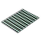 Carnet Arlequin marin et noir (Côté gauche)