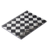 Carnet Arlequin noir et blanc (Côté gauche)