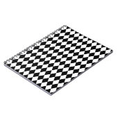 Carnet Arlequin noir et blanc (Côté gauche)