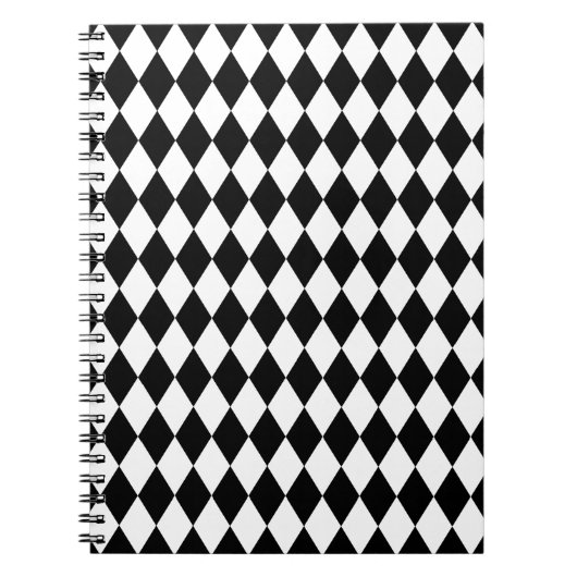Carnet Arlequin noir et blanc (Devant)