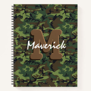 Carnet Armée de garçons masculins Camouflage