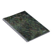 Carnet Armée verte et argent Camo scintillement élégant g (Côté Droit)